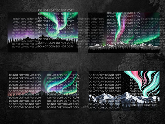 Northern Lights Digital Art in PDF SVG PNG File Formats