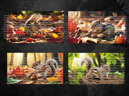 Chipmunk Digital Art in PDF SVG PNG File Formats