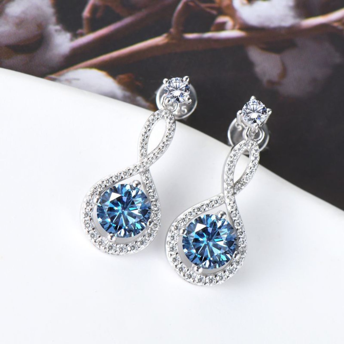 1 Carat Moissanite 925 Sterling Silver Earrings 💜