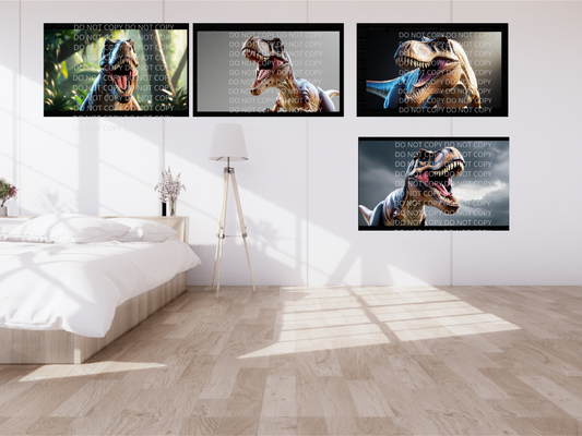 T Rex Digital Art in PDF SVG PNG File Formats