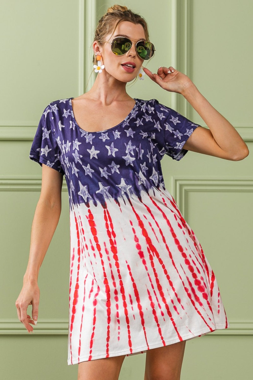 BiBi American Flag Theme Tee Dress - Brand BiBi