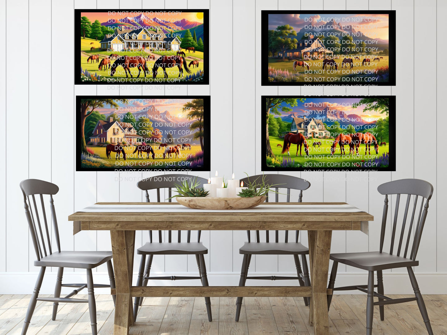 Horses by Home Digital Art in PDF SVG PNG File Formats