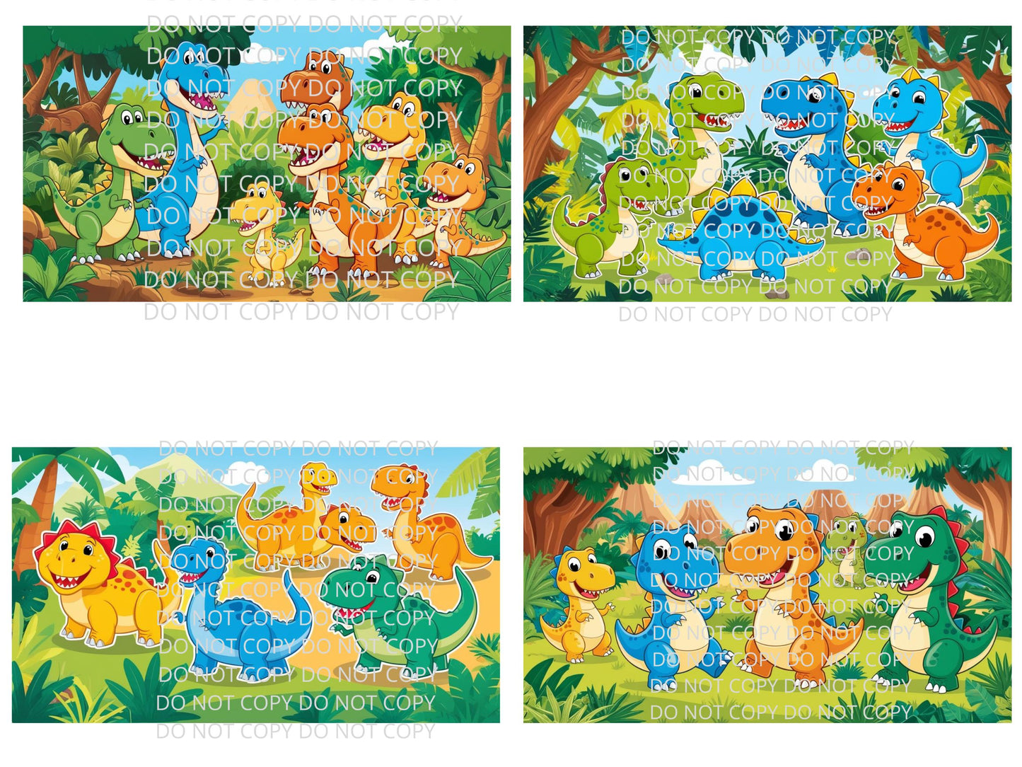 Dino's for Kids Digital Art in PDF SVG PNG File Formats