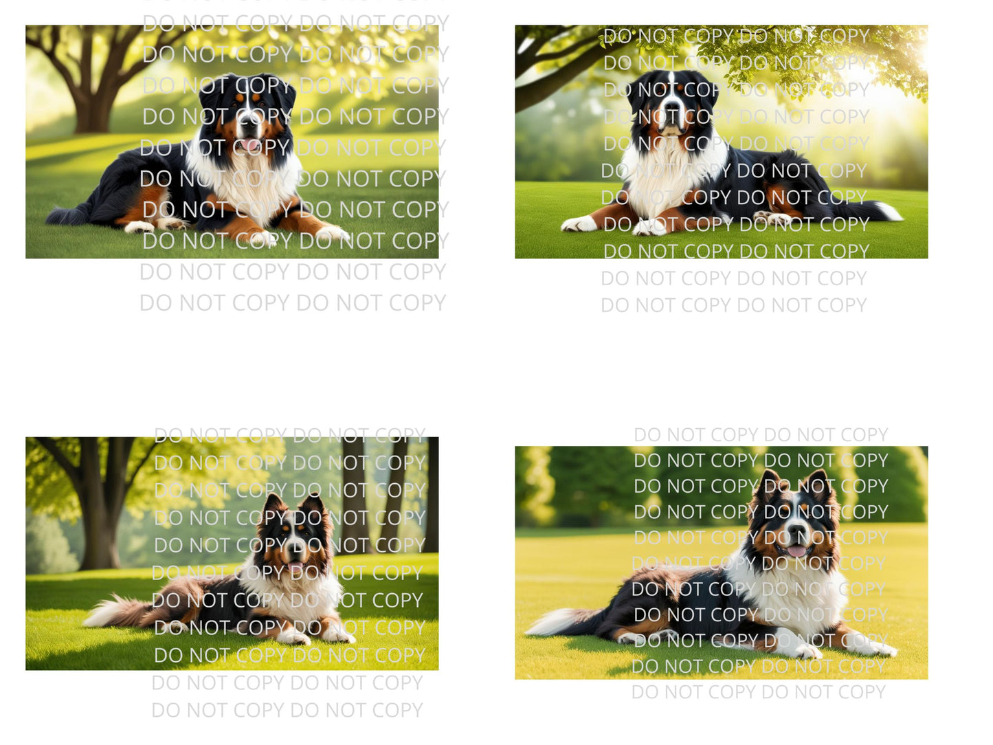 Bernese Mountain Dog Digital Art in PDF SVG PNG File Formats
