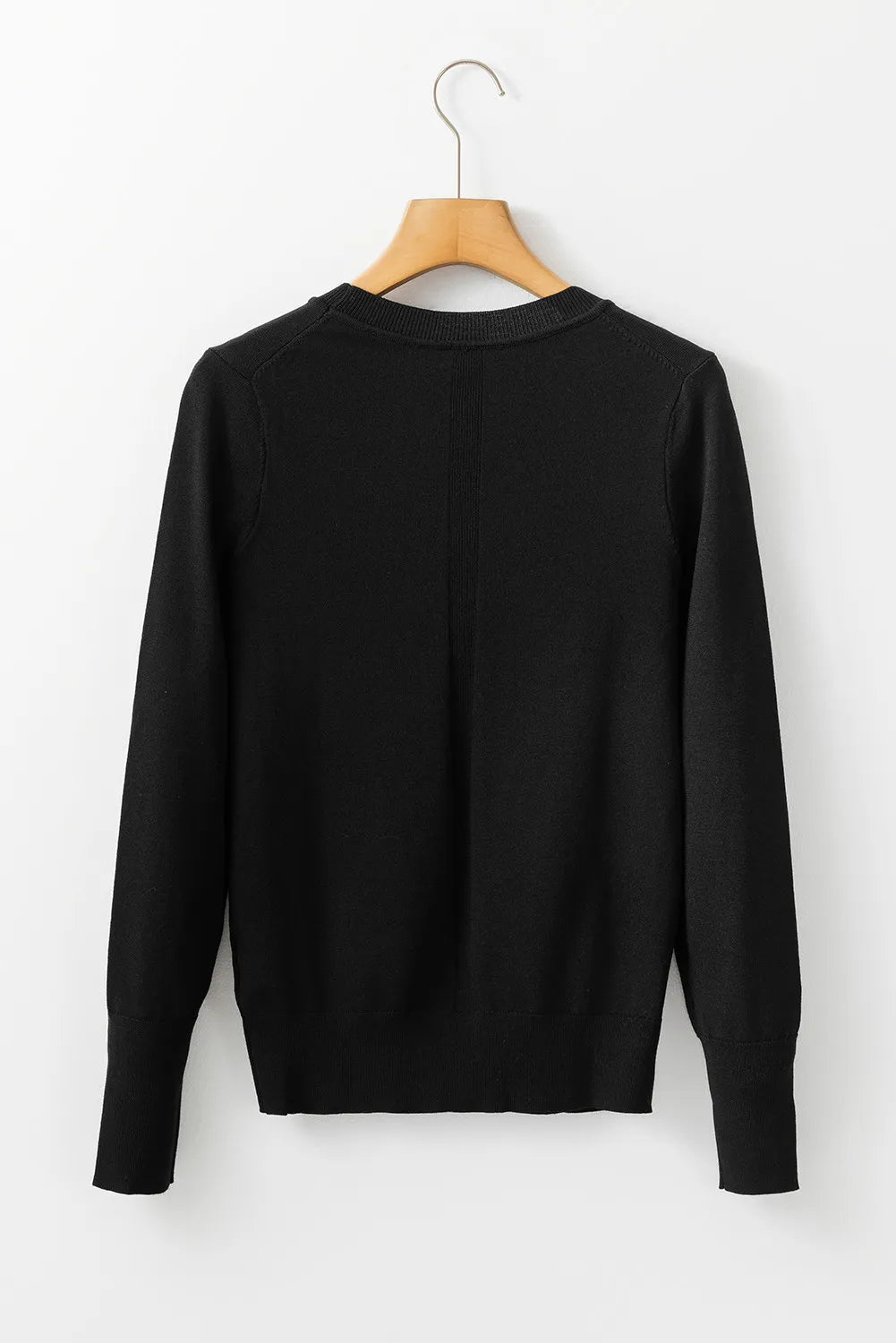 Round Neck Long Sleeve Knit Top