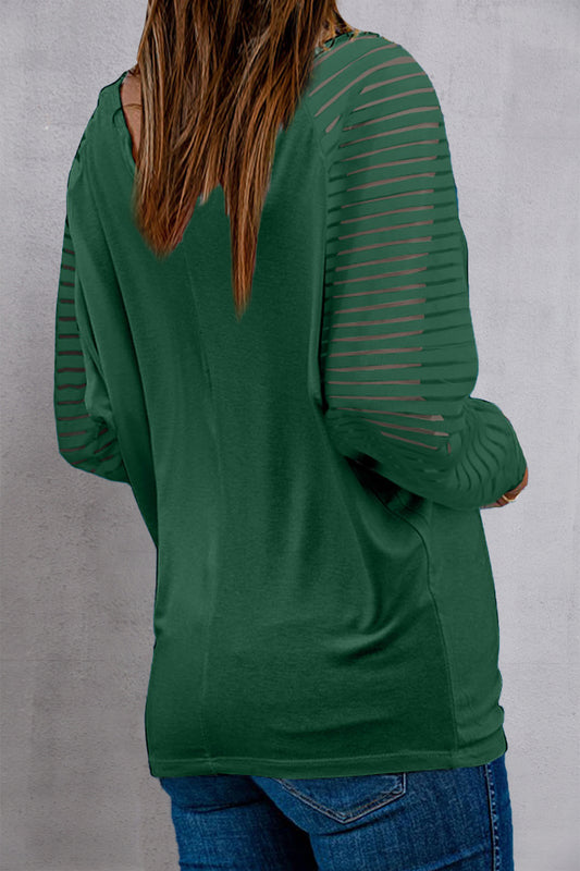 LUCKY Full Size V-Neck Raglan Sleeve Blouse