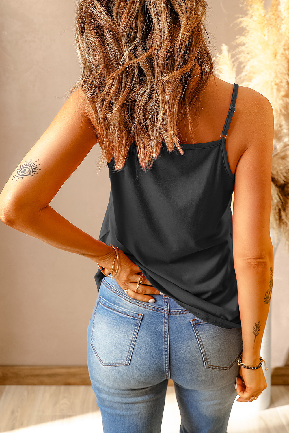 CAMI CHIC Full Size Lace Trim V-Neck Cami Top 🦋