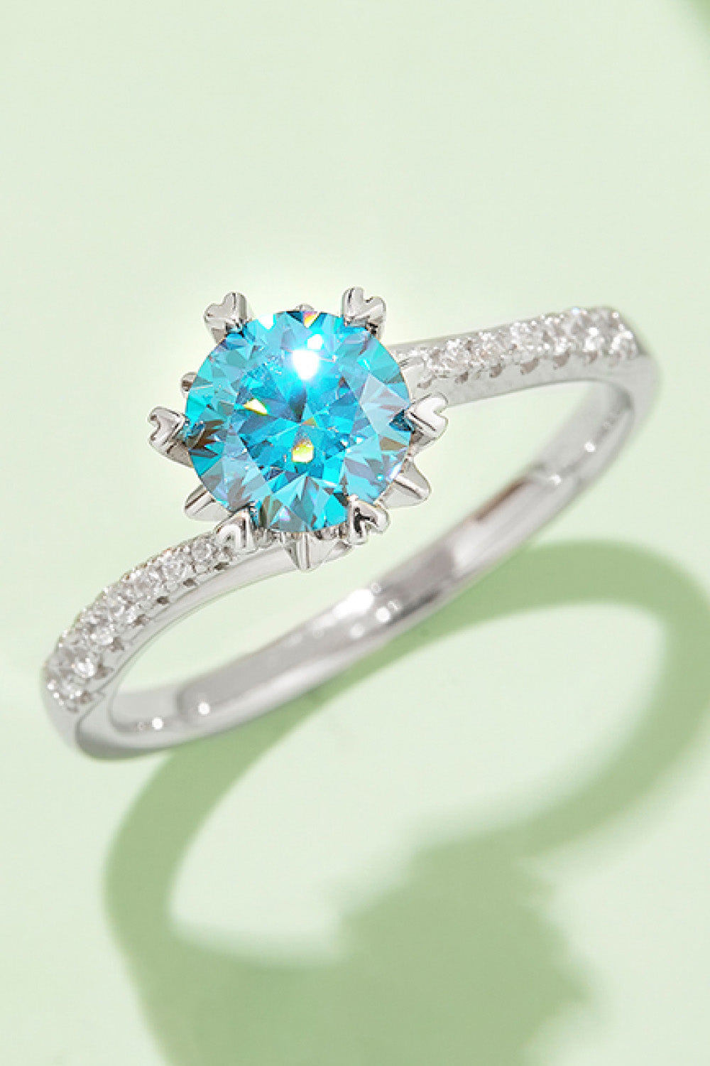 1 Carat Moissanite 925 Sterling Silver Ring 💜