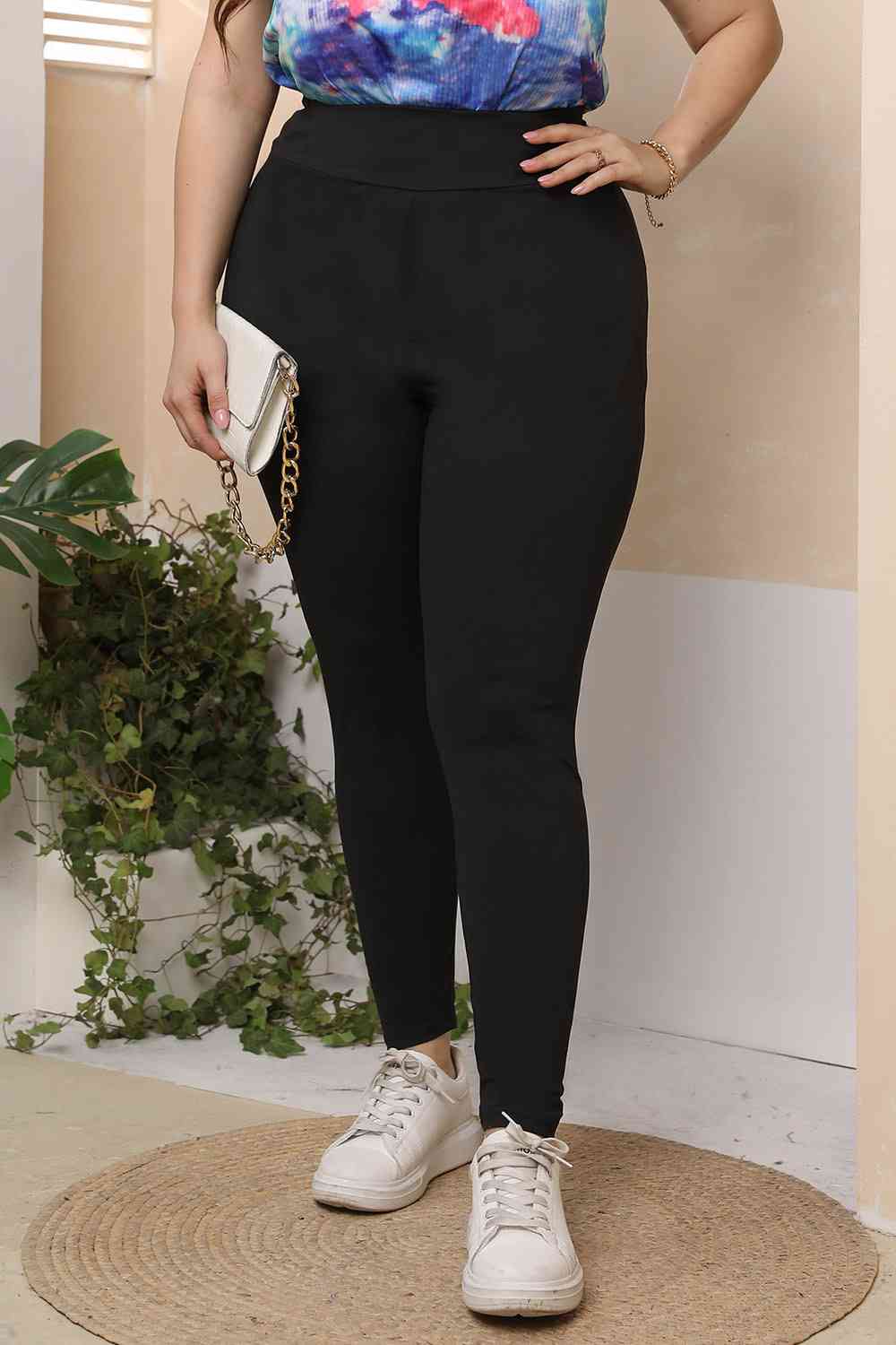 Plus Size Black Skinny Pants