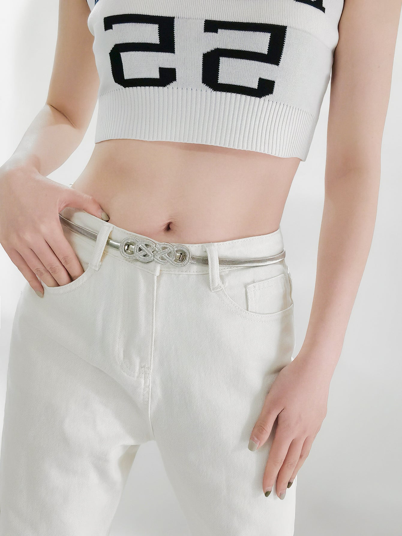 Jessica Anne Beauty Knot Buckle Metal Belt