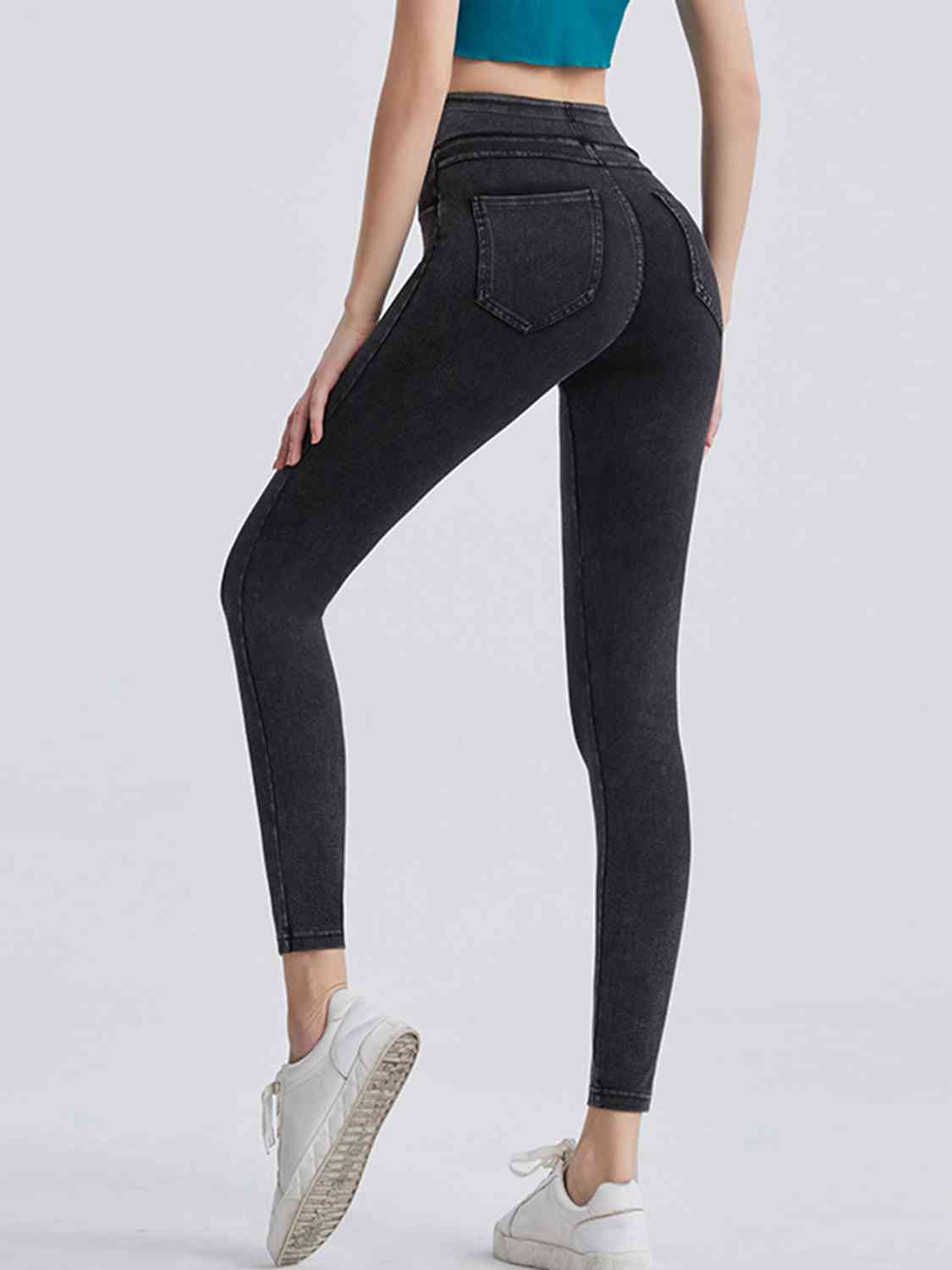 Full Size Wide Waistband Sports Leggings