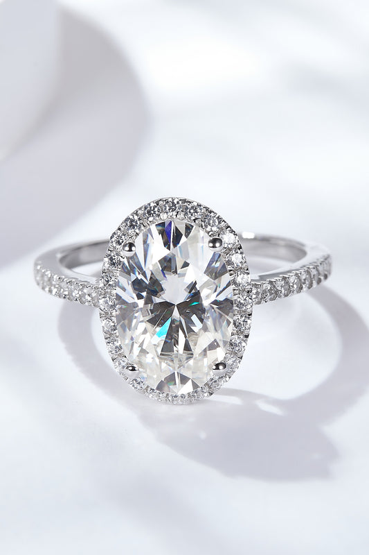 Women's 4.5 Carat Moissanite Halo Ring