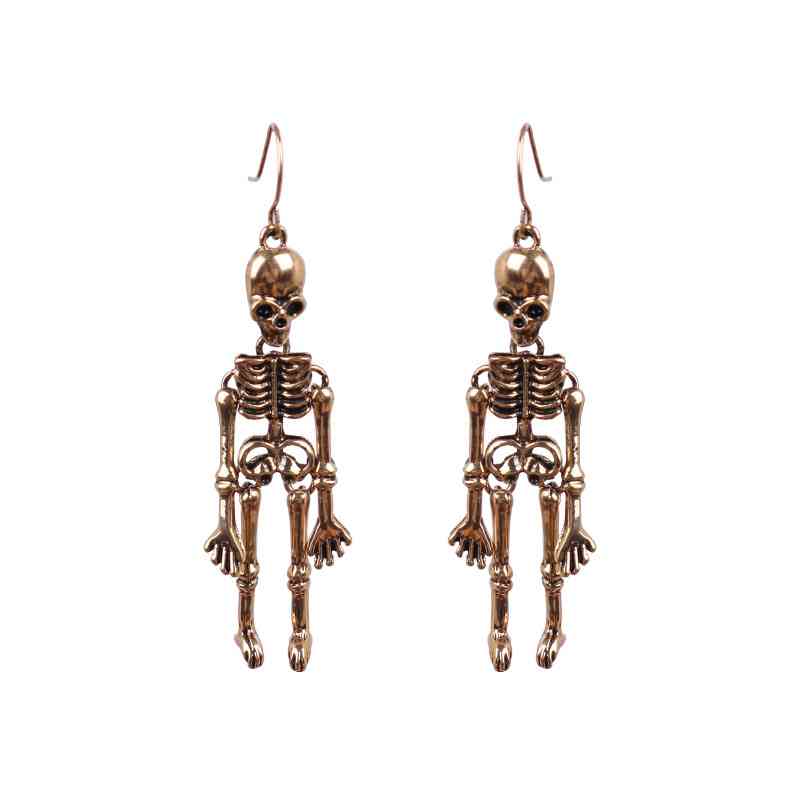 Halloween Skeleton Alloy Earrings