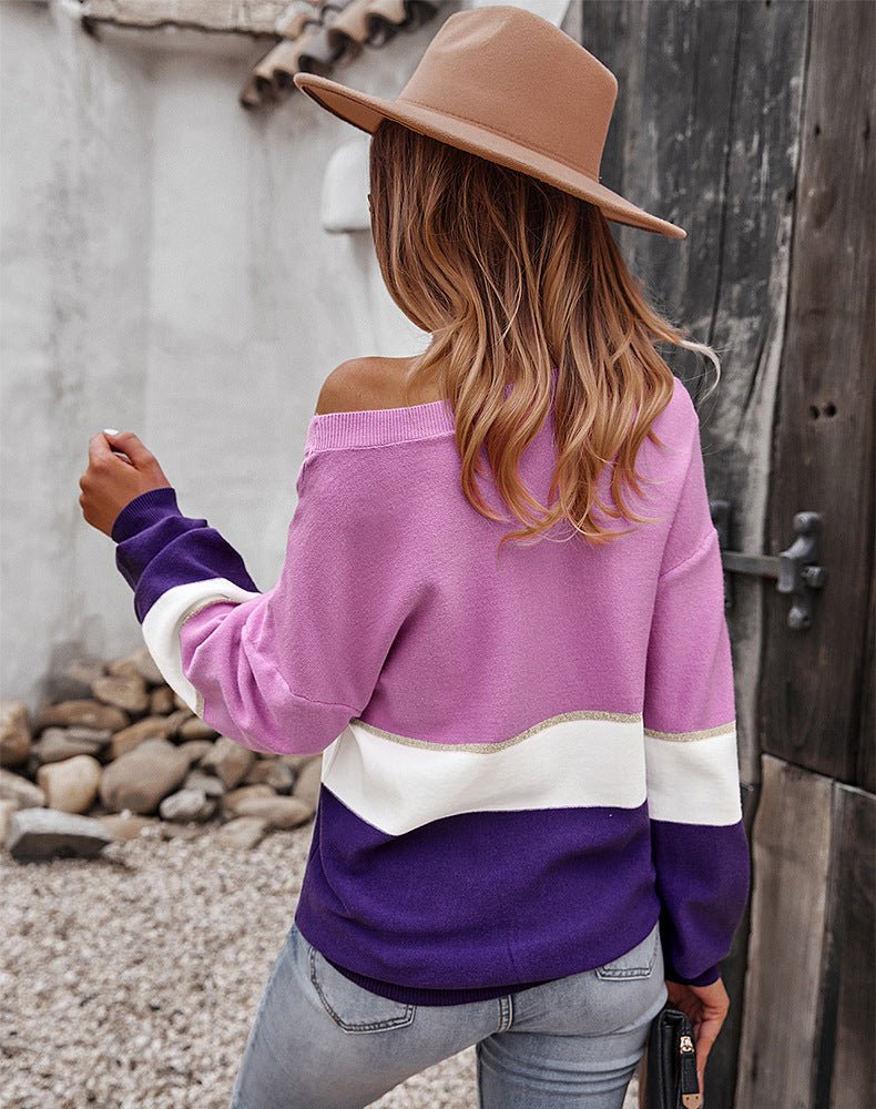 Bella Color Block Thermal Sweater *