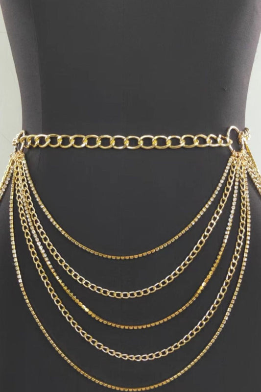 Halloween Multi-Layered Waist Chain with Rhinestones