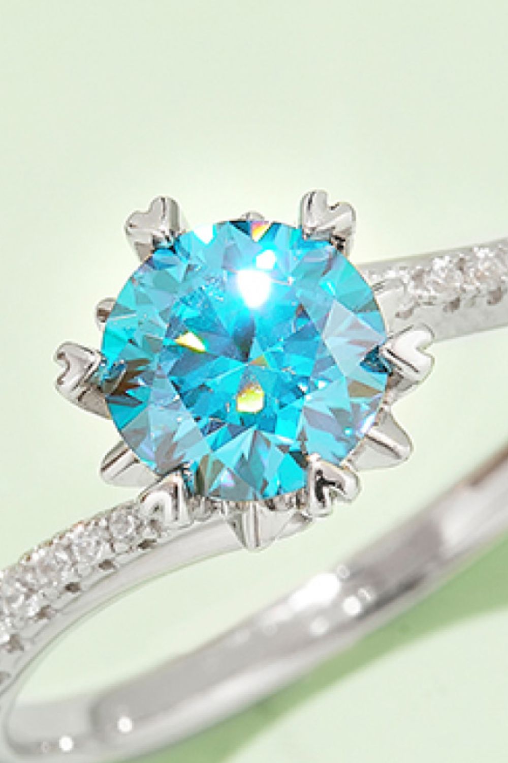 1 Carat Moissanite 925 Sterling Silver Ring 💜