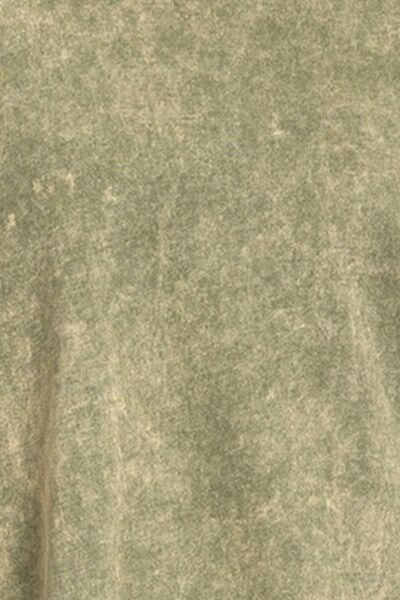 Zenana Heathered Round Neck Short Sleeve Blouse - Brand Zenana