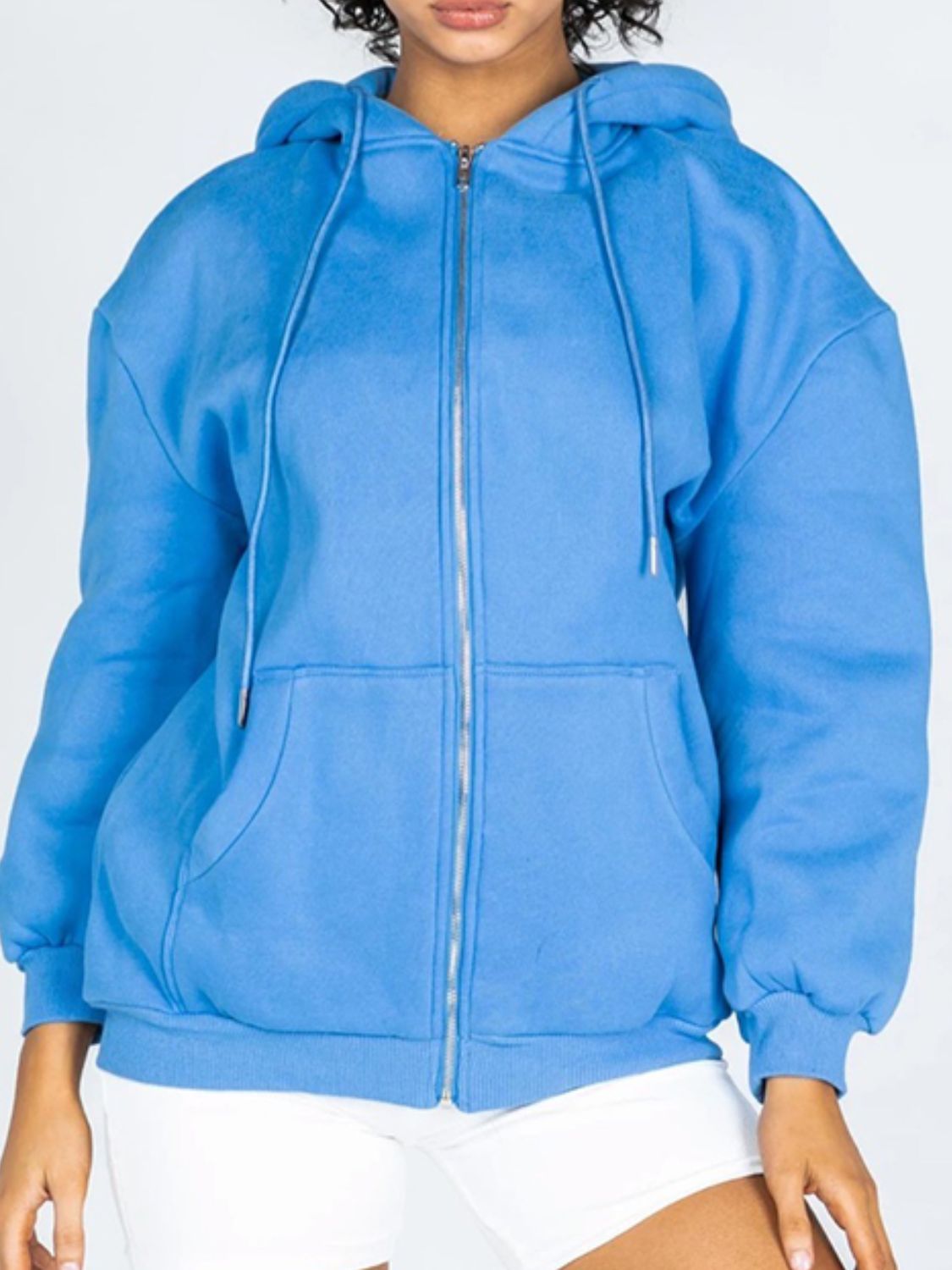 M&Matilda Zip-Up Drawstring Hoodie