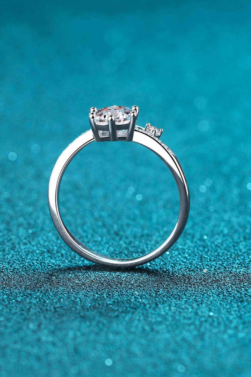 1 Carat Moissanite 925 Sterling Silver Bypass Ring 💜