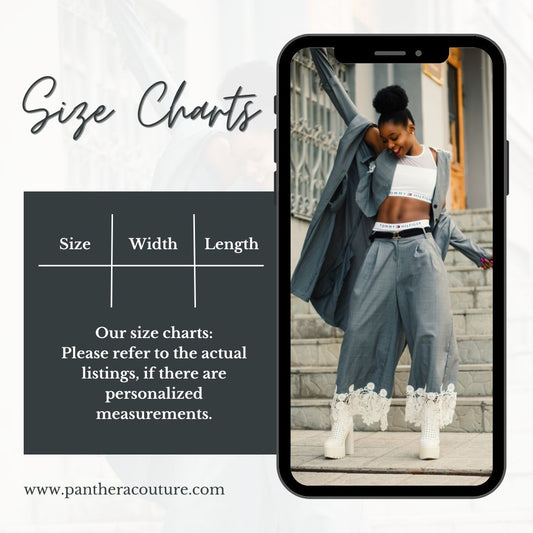 Clothing & Shoe Size Charts