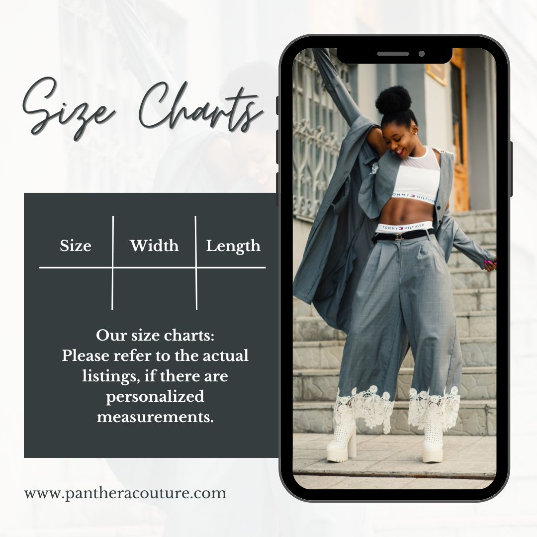 Clothing & Shoe Size Charts