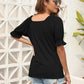Ruched Short Sleeve Blouse