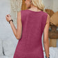 Full Size Heathered Notched Wide Strap Tank