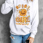 Round Neck Long Sleeve SPICE GIRL Graphic Sweatshirt