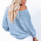 Round Neck Long Sleeve Knit Top