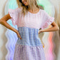BiBi Plaid Color Block Tiered Top - Brand BiBi