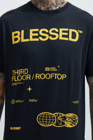 Highly Blessed Short Sleeve Tee - Black
