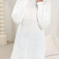 Slit Turtleneck Long Sleeve Sweater