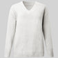 V-Neck Long Sleeve Knit Top
