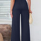 Elastic Waist Wide Leg Pants