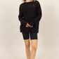 HYFVE Distressed Long Sleeve Knit Top