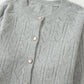 Openwork Button Down Long Sleeve Cardigan