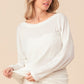 BiBi Waffled Backless Drawstring T-Shirt - Brand BiBi