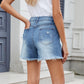 Beautiful Bea Distressed Raw Hem Denim Shorts
