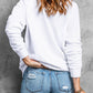 LOVE Round Neck Dropped Shoulder Sweatshirt