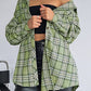 Full Size Plaid Collared Neck Long Sleeve Shirt