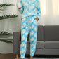 Full Size Tie-Dye Round Neck Top and Pants Lounge Set