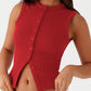 Lovelet Button Up Round Neck Tank