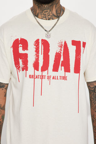 Goat Stencil Short Sleeve Tee - Tan