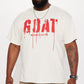 Goat Stencil Short Sleeve Tee - Tan