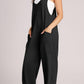 Wide Strap Jumpsuit with Pockets
