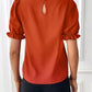 Round Neck Flounce Sleeve Blouse