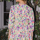 ODDI Full Size Floral Ruched Mini Dress