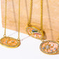 Stars in the Plate Pendant Copper Necklace