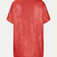 Full Size Sequin V-Neck Short Sleeve Top
