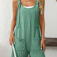 Mandy Texture Adjustable Strap Overalls with Pockets